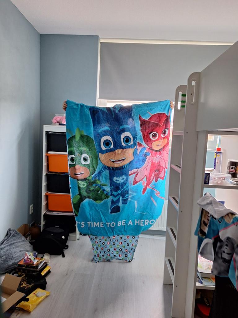 Jongensdekbedden: PJ Masks, Paw Patrol & Draak, Gebruikt, Eenpersoons, Blauw, Ophalen of Verzenden