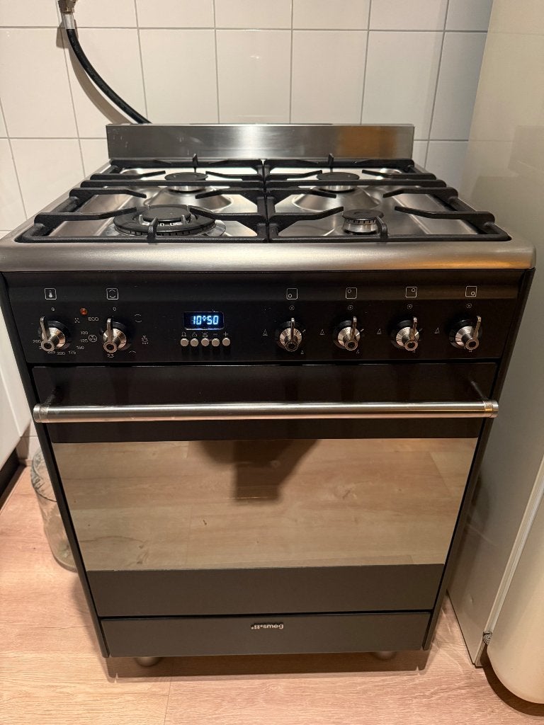 Smeg gasfornuis, Ophalen, Gebruikt, Hete lucht, 60 cm of meer