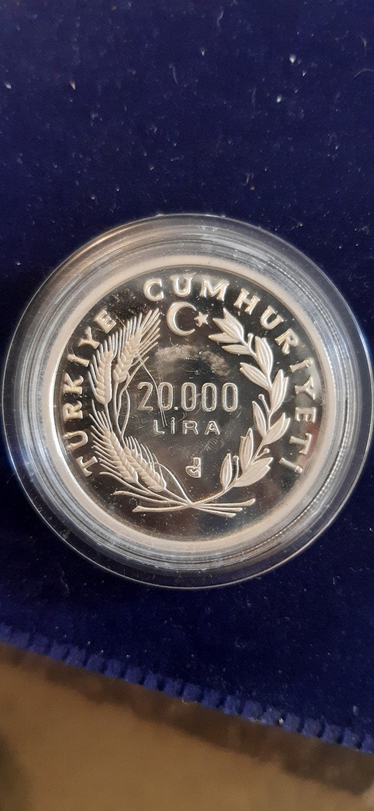 Turkse 20.000 Lira Munt WK 1990 Italië, Ophalen of Verzenden, Midden-Oosten, Losse munt, Zilver