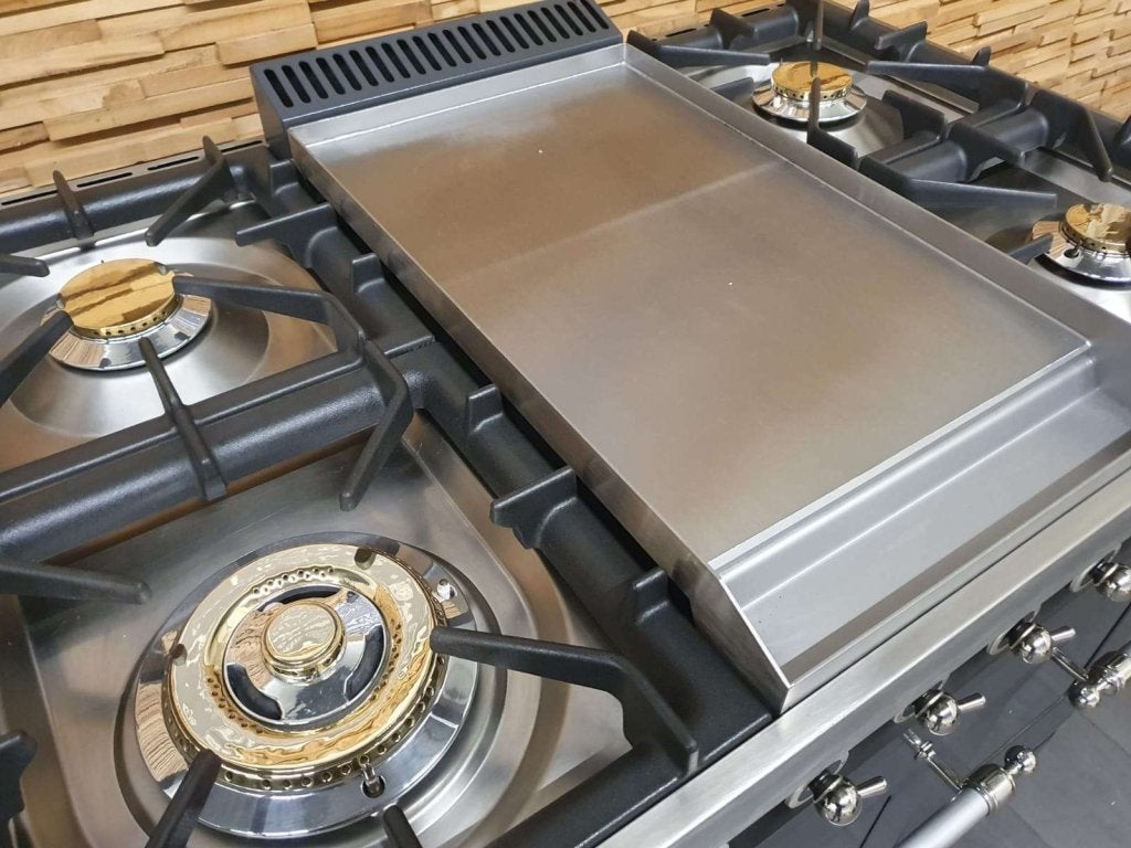 Boretti Gasfornuis 90cm 2 ovens antraciet en rvs Frytop, Witgoed en Apparatuur, Niet ingevuld, 60 cm of meer, Niet ingevuld, Ophalen of Verzenden