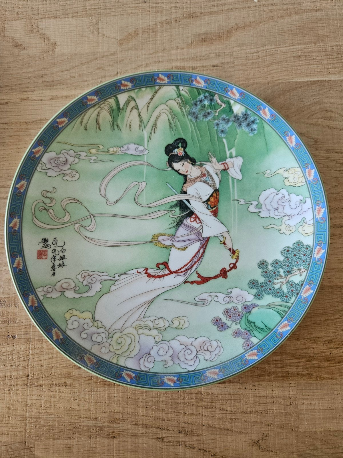 China porselein bord courtisanes Gravin van Uno Vintage 1989, Ophalen of Verzenden