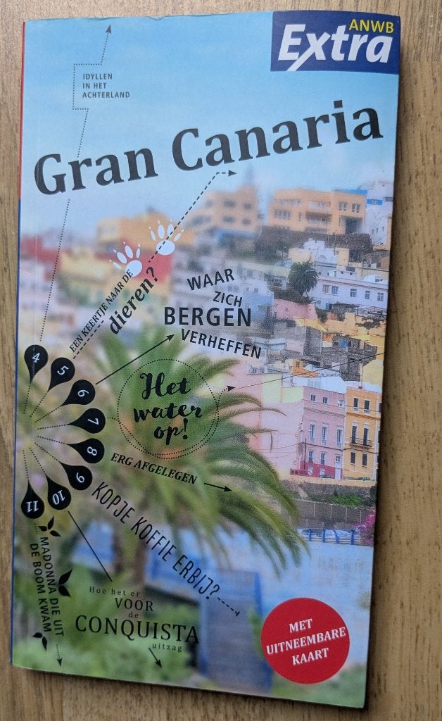 ANWB Extra reisgids: Gran Canaria met uitneembare kaart., ANWB, Europa, Ophalen of Verzenden, Zo goed als nieuw