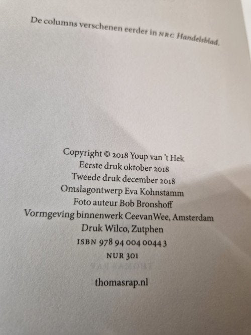 boek stormschade youp van't hek, Ophalen of Verzenden