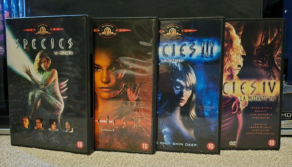 Species 1-4 Collection (natasha henstridge / 1995-2007), Cd's en Dvd's, Dvd's | Horror, Vanaf 16 jaar, Ophalen of Verzenden, Zo goed als nieuw