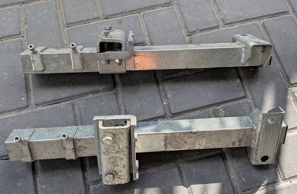 Koppelstang, Aluminium montageplaten tbv mover, Caravans en Kamperen, Ophalen of Verzenden, Gebruikt