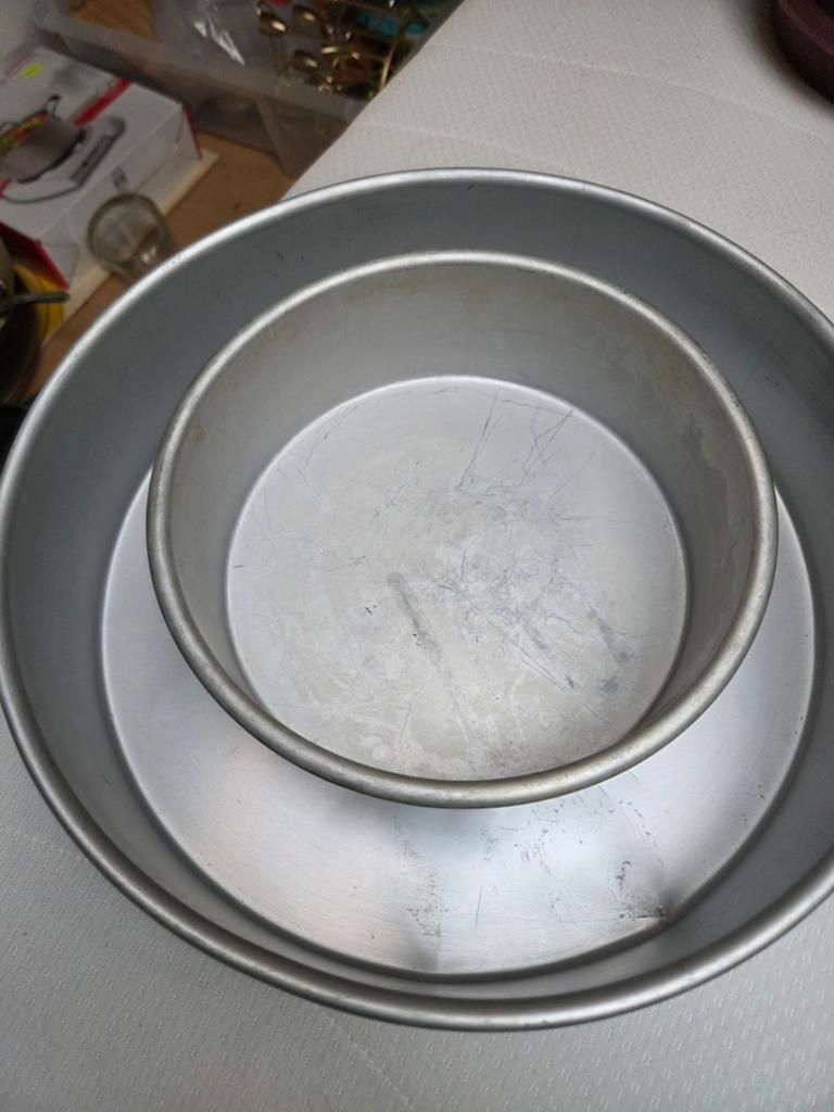 2 PME Arts & Crafts ronde taartvorm, Huis en Inrichting, Ophalen of Verzenden, Gebruikt, Aluminium, Overige typen