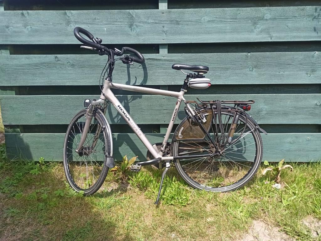 Koga Miyata herenfiets. Kleur grijs/zwart., Fietsen en Brommers, Elektrische fietsen, 55 tot 59 cm, Ophalen of Verzenden, Zo goed als nieuw