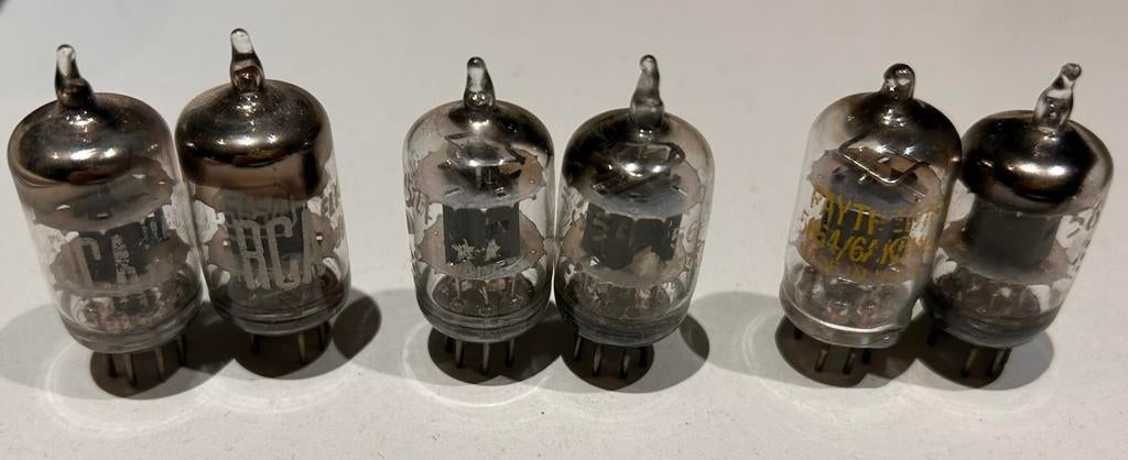 3x Matched Pair 5654 buizen– RCA / GE Five Star / Raytheon, Ophalen of Verzenden, Gebruikt