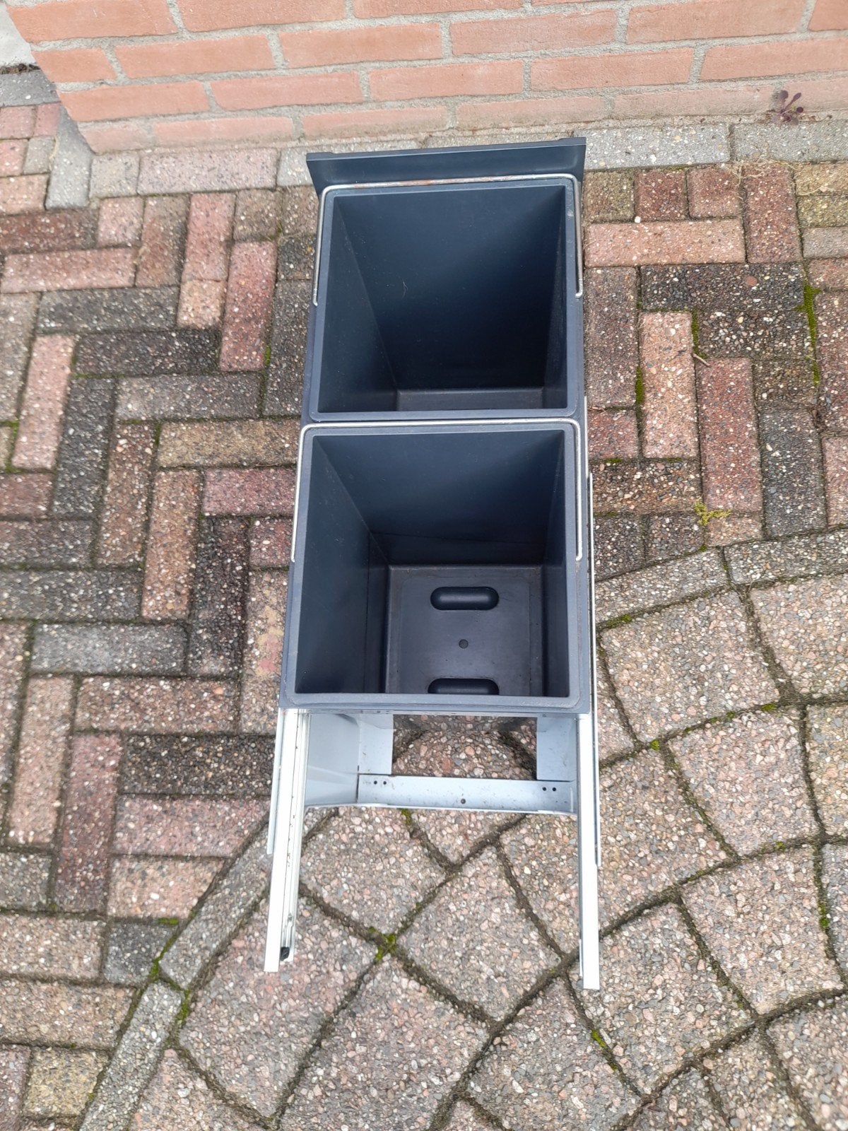 afvalbak dubbele 30 liter, Ophalen, Gebruikt