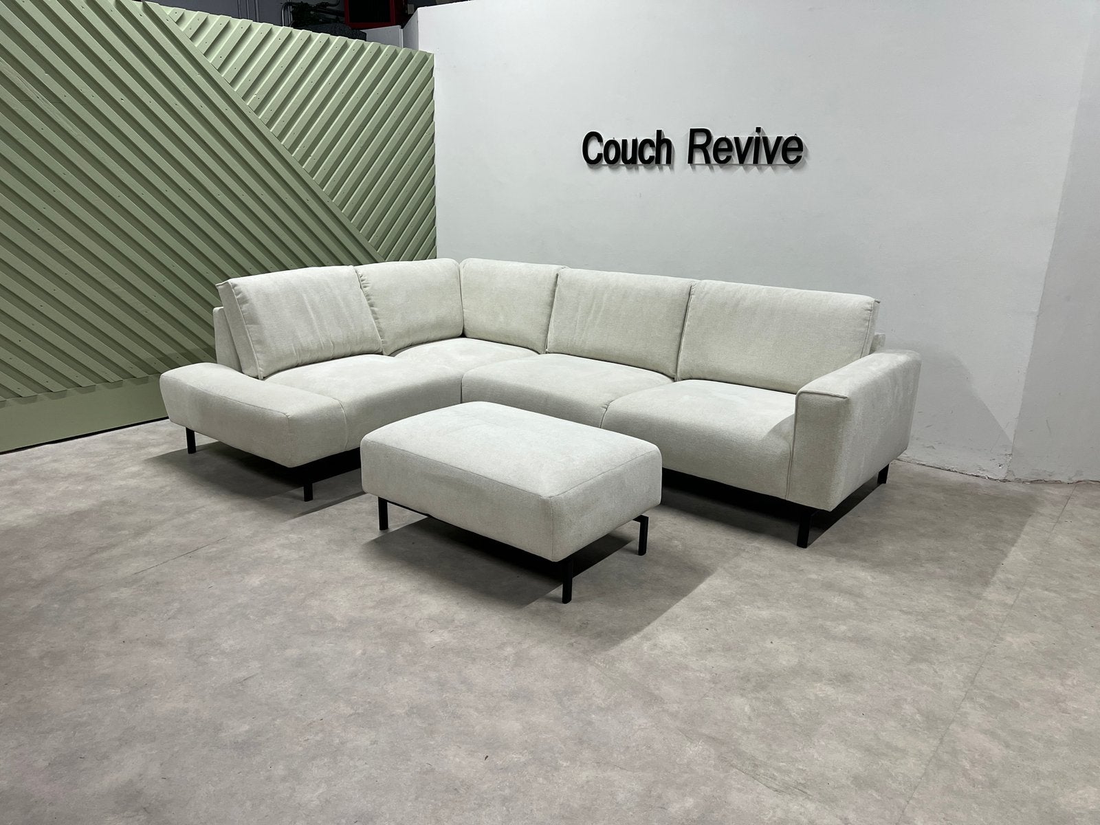 GRATIS LEVERING Z.G.A.N Loods5 hoekbank 290x200 Gereinigd, -, Verzenden, -, Zo goed als nieuw