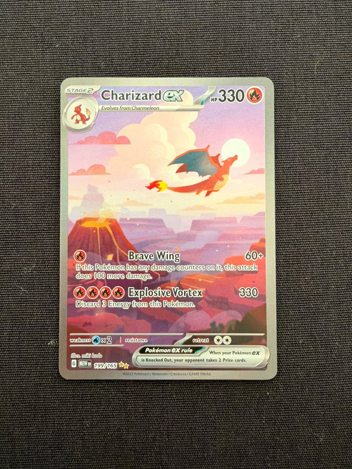 Charizard EX 199 Mew 151, Ophalen of Verzenden, Zo goed als nieuw