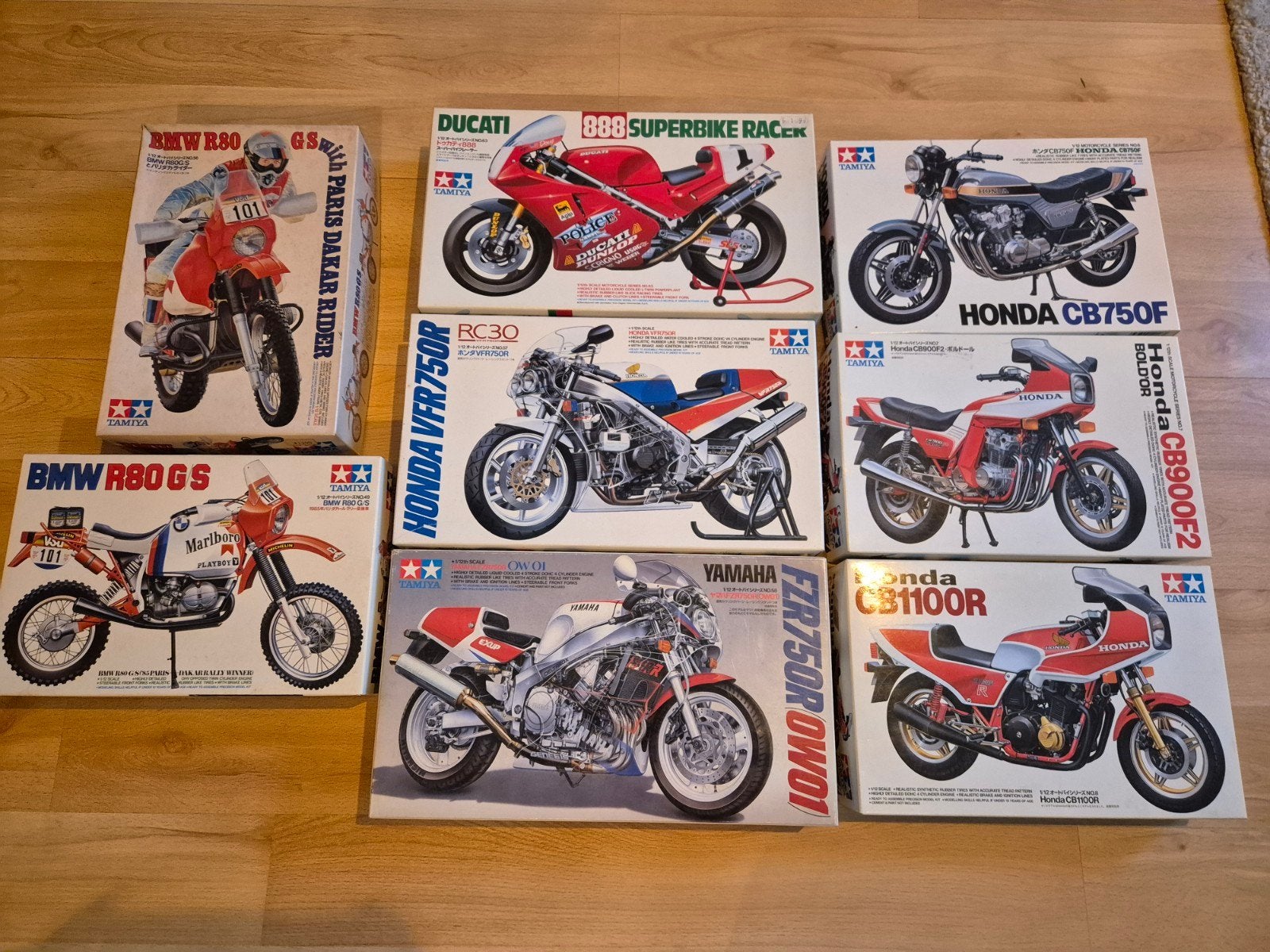 8 VINTAGE TAMIYA BOUWDOZEN 1:12 NIEUW, Nieuw, Ophalen of Verzenden, Tamiya, Groter dan 1:32