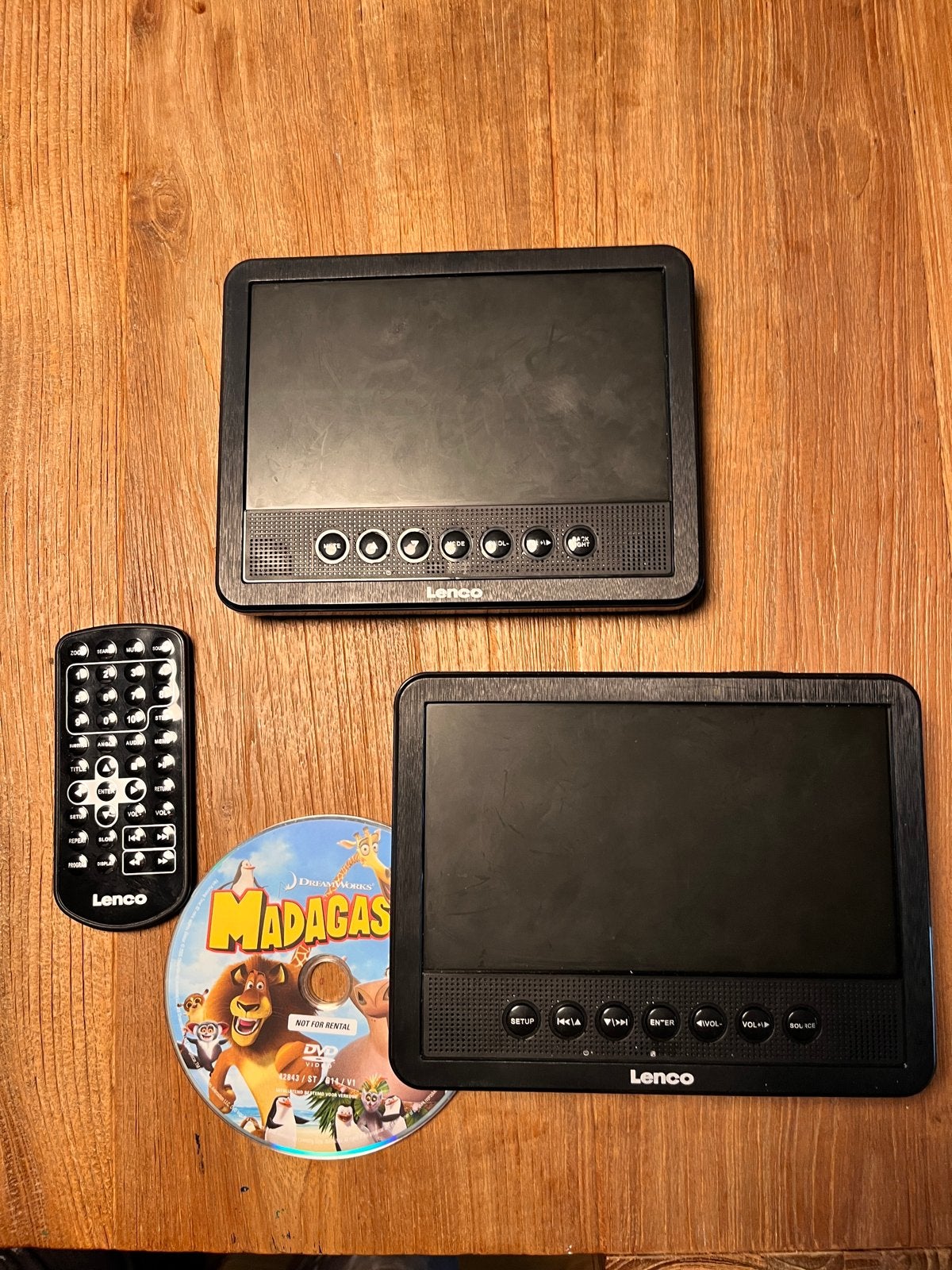 Lenco portable DVD-spelers met schermen voor in de auto, Gebruikt, Draagbaar, Ophalen of Verzenden, Overige merken