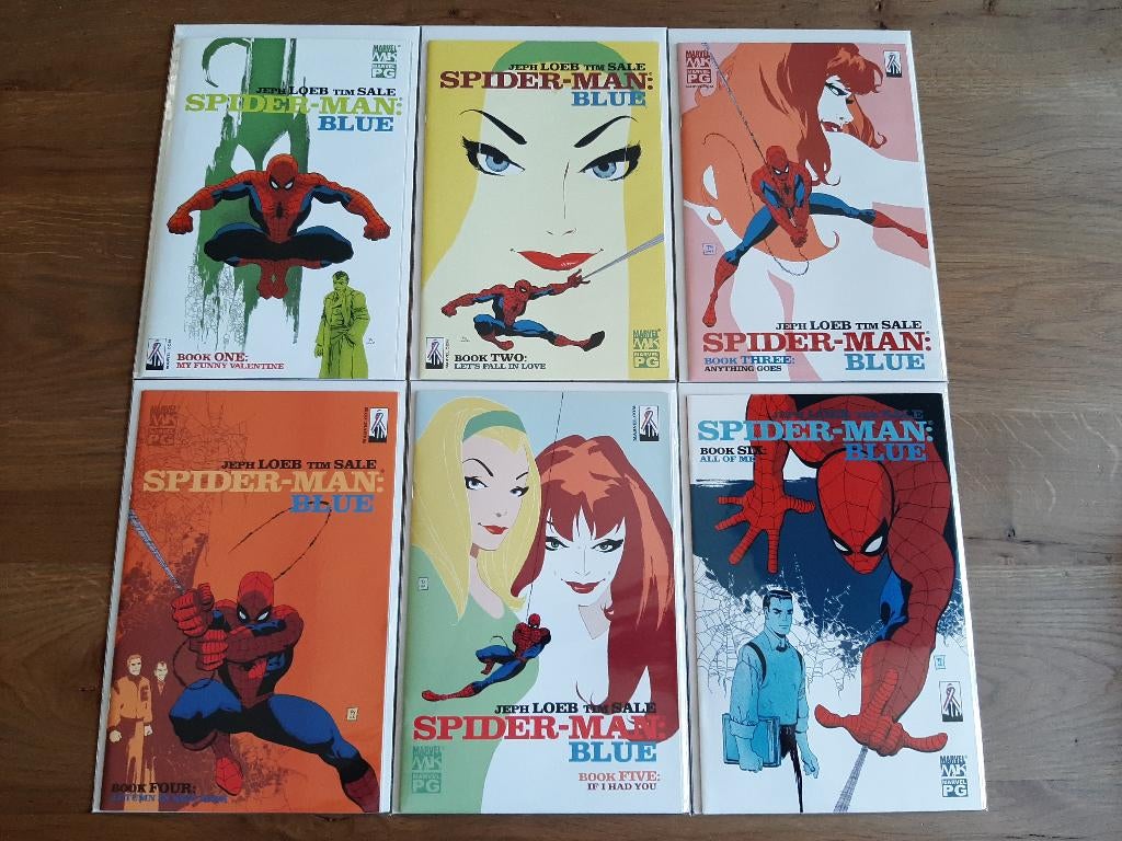 Spider-Man - Blue (2002 Marvel) # 1-6 (complete serie), Boeken, Strips | Comics, Complete serie of reeks, Ophalen of Verzenden
