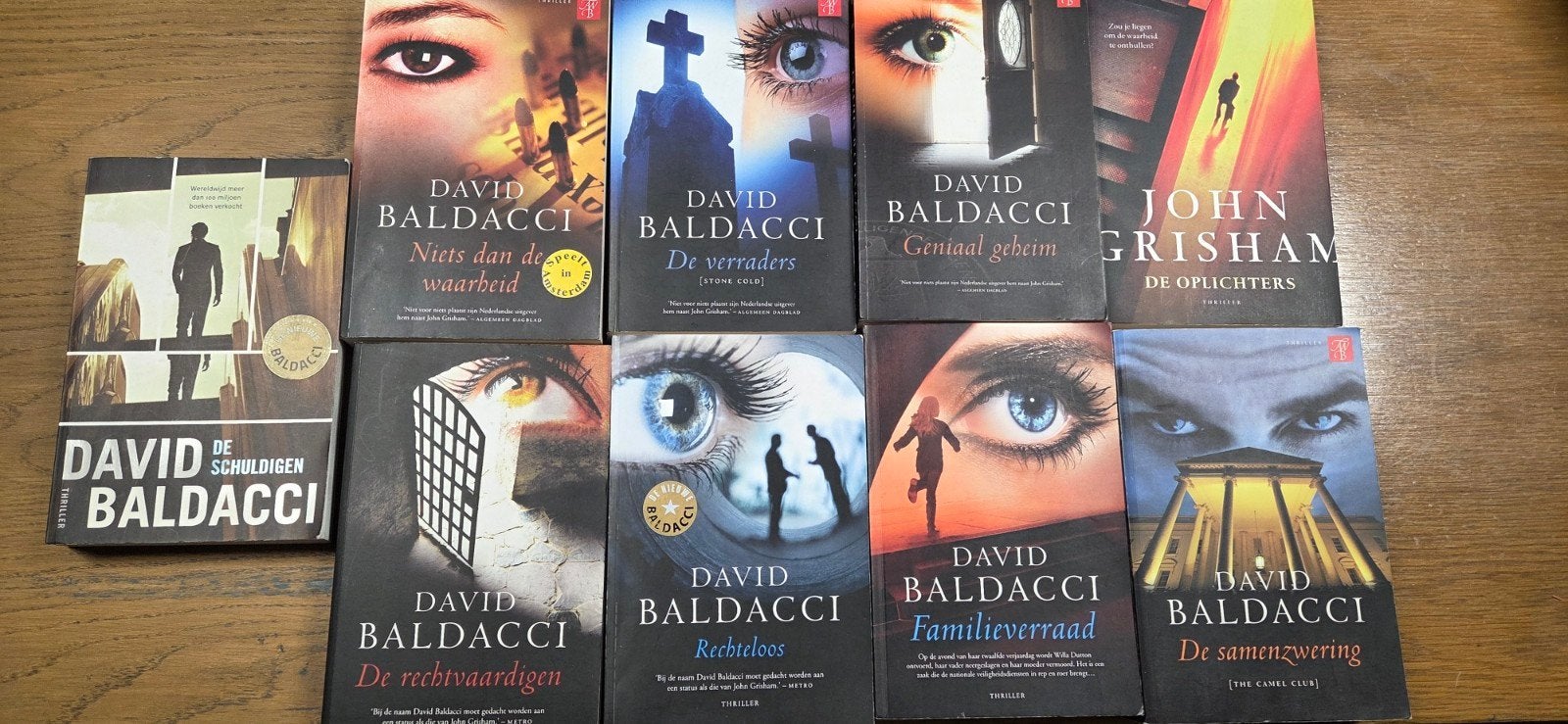 David Baldacci & John Grisham Thrillers - 8 Boeken, Boeken, Thrillers, Ophalen of Verzenden, Gelezen, David Baldacci, John Grisham