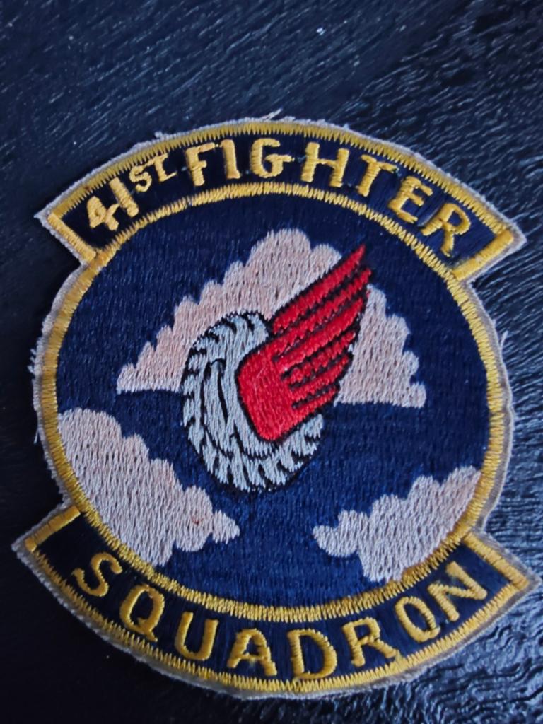 USAF 41st Fighter Squadron FTR SQN Patch, Verzamelen, Ophalen of Verzenden, Luchtmacht, Nederland, Embleem of Badge