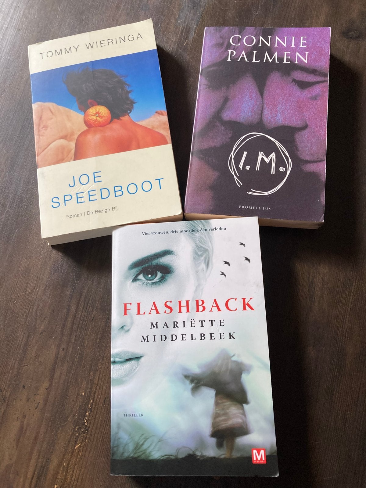 Boekenpakket: Tommy Wieringa, Connie Palmen, Mariëtte Middel, Ophalen, Gelezen, Nederland