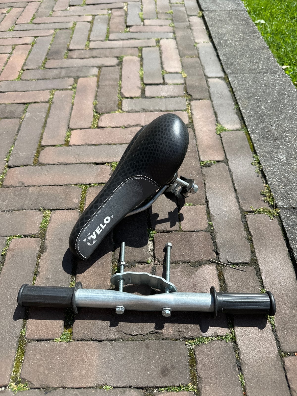 Fietszitje voor op de stang - Velo zadel, Ophalen of Verzenden, Zo goed als nieuw