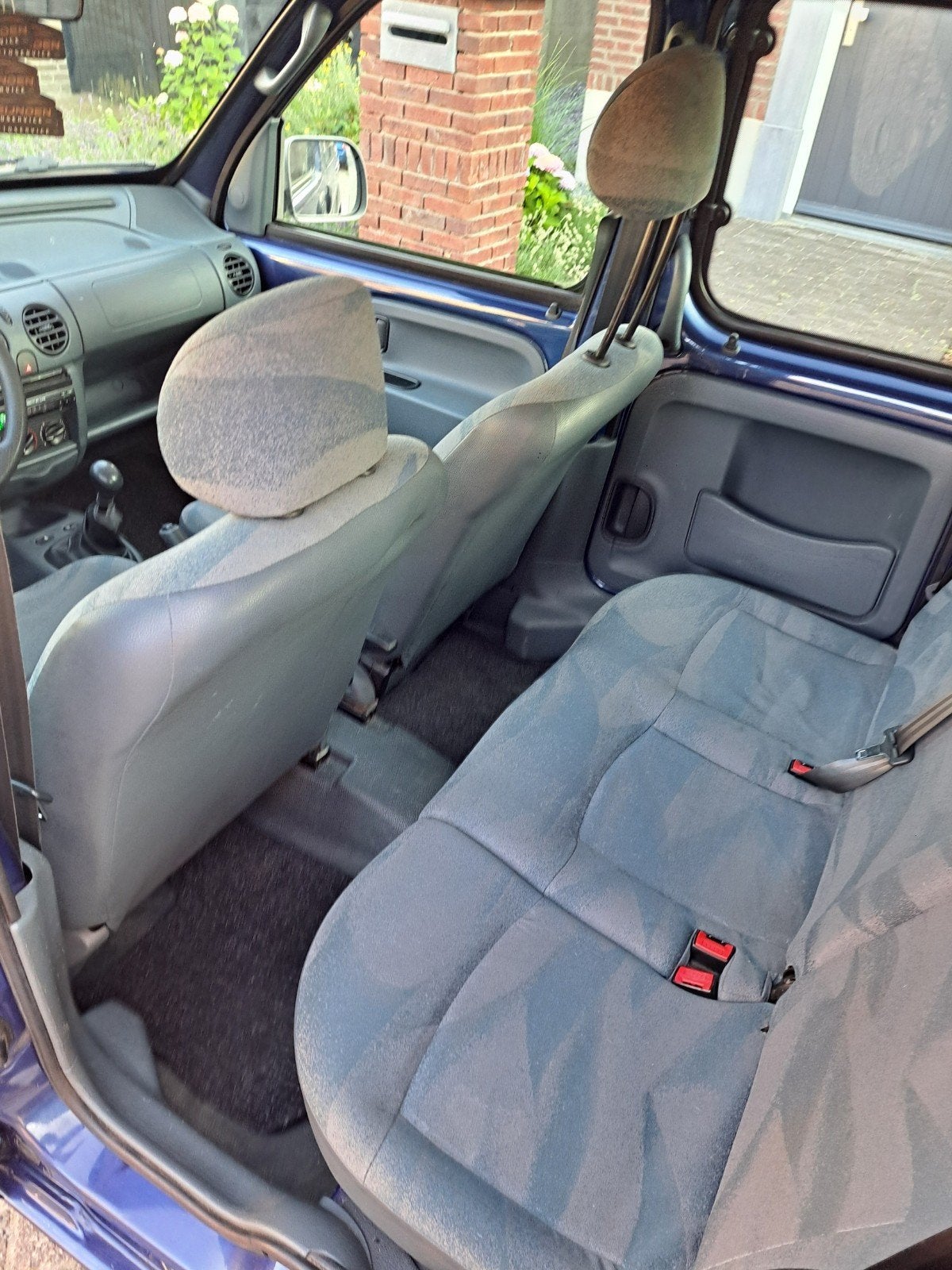 Renault Kangoo 1.4 Euro 2000 2001 Blauw, Auto's, 4 cilinders, Blauw, Origineel Nederlands, Bedrijf