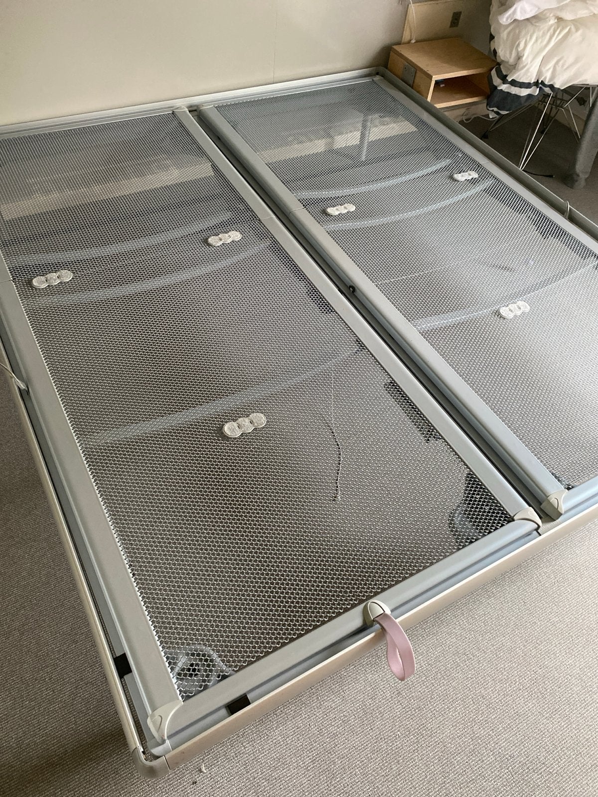 Verstelbare spiraalboren Auping, 90 cm, Eenpersoons, Ophalen of Verzenden, Zo goed als nieuw