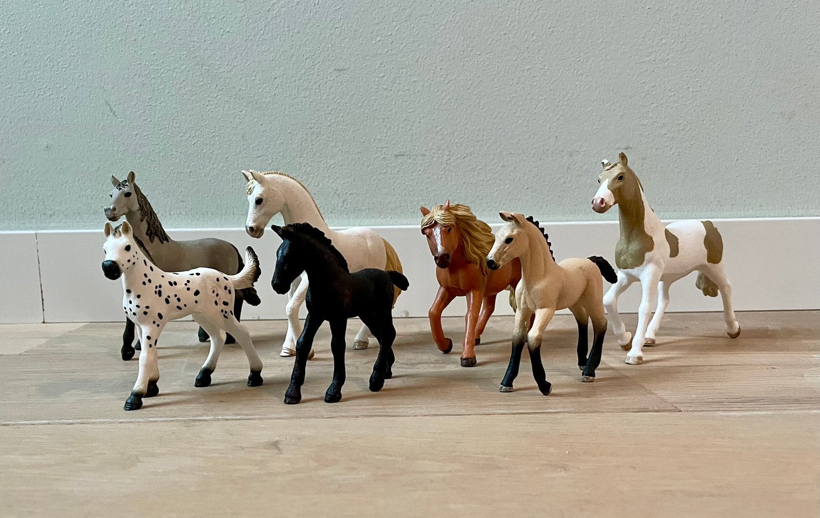 7 Schleich paarden, diverse modellen., Ophalen, Gebruikt