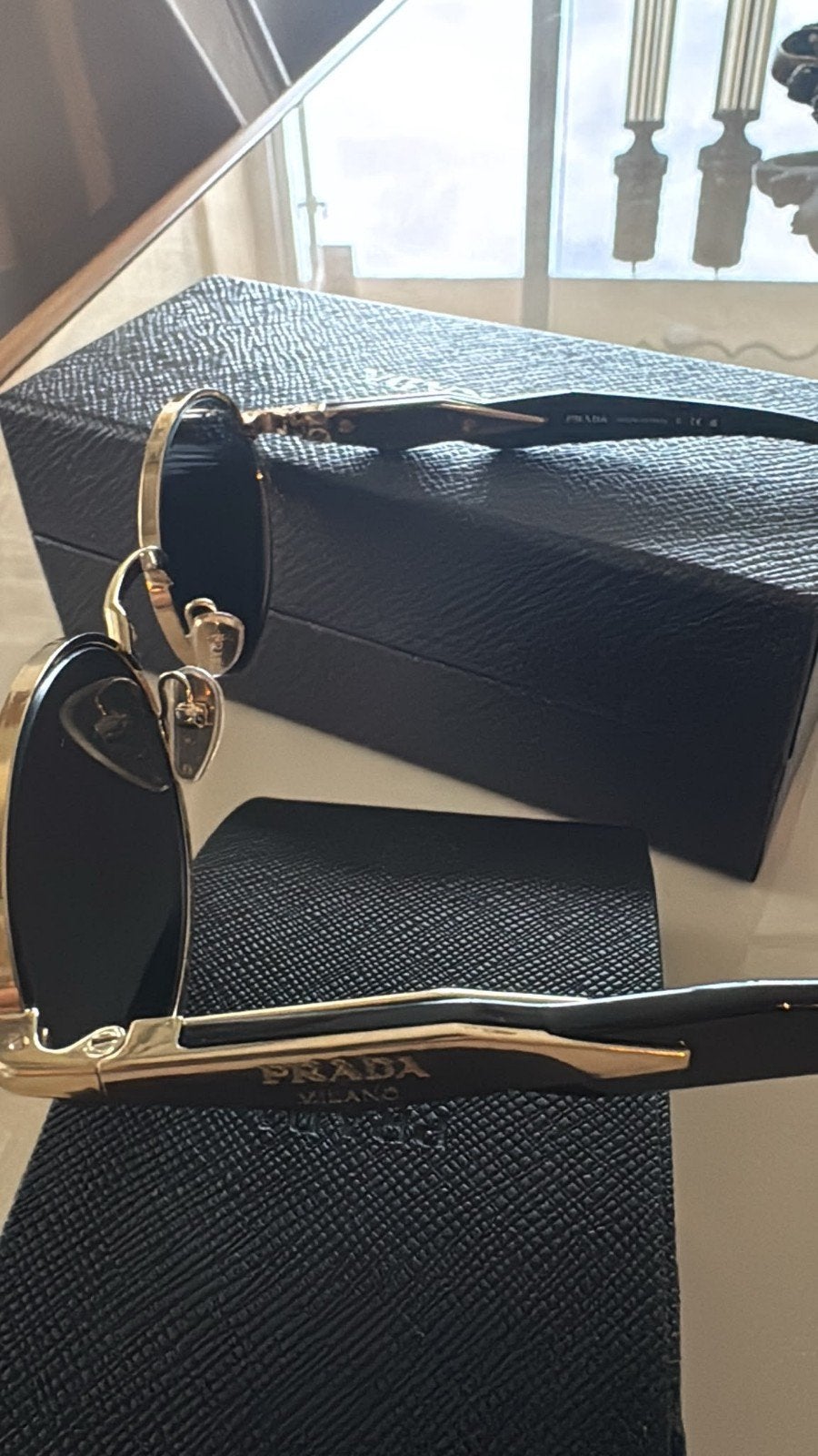 Prada zonnebril dames Retro zonnebril PR65ZS, Sieraden, Tassen en Uiterlijk, Ophalen of Verzenden, Nieuw, Hard kunststof