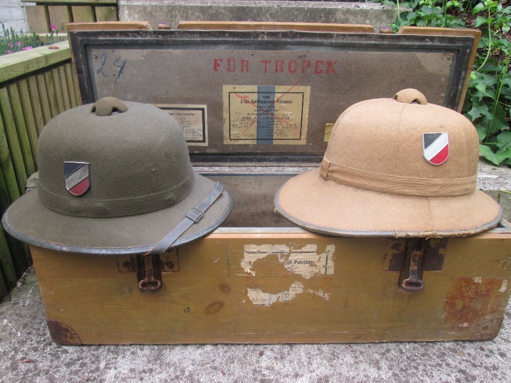 Munitie kist Duits Afrika Korps- FUR TROPEN, mooi gemarkeerd, Verzamelen, Militaria | Algemeen, Ophalen of Verzenden, Landmacht