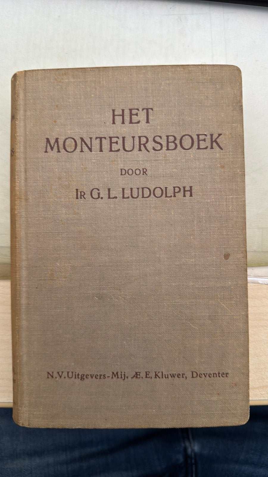 Het monteursboek, Ir G.L. Ludolph, Kluwer 1947, elektro, Ophalen of Verzenden, Overige merken