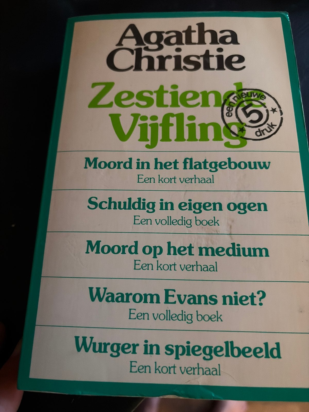 Agatha Christie - Zestiende Vijfling (5e druk), Ophalen of Verzenden, Gelezen