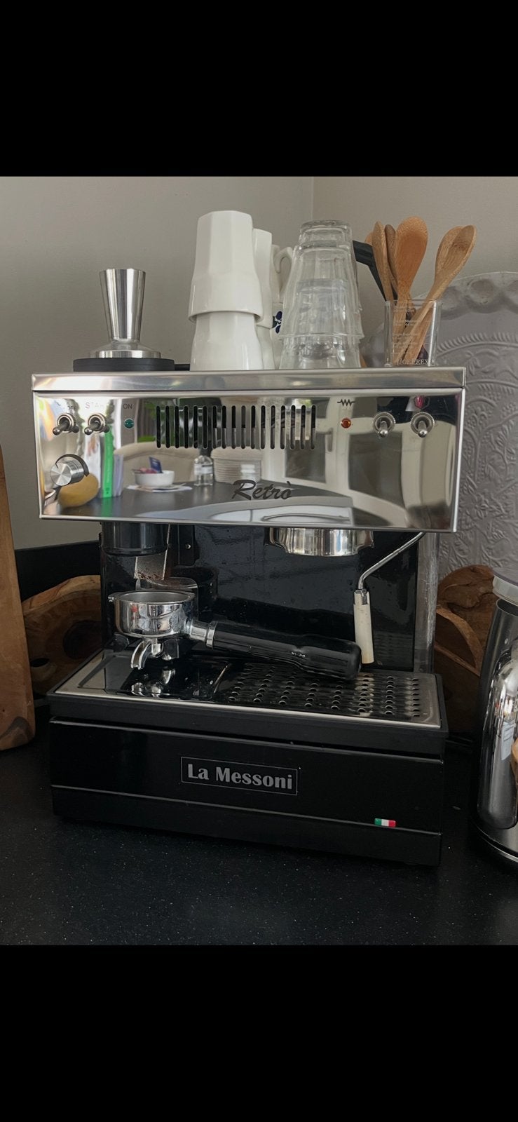Mooie La Messoni | Quickmill 835 retro  espressoapparaat, Witgoed en Apparatuur, Ophalen, Afneembaar waterreservoir, Gebruikt