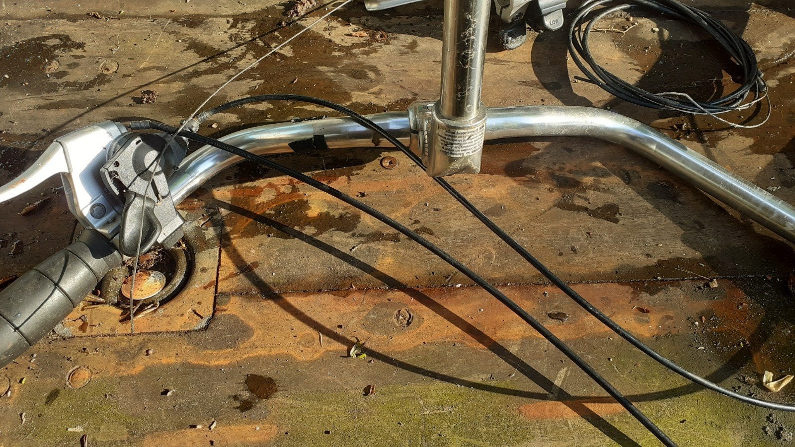 Rih fietsstuur met 8 versnellingen, Fietsen en Brommers, Fietsonderdelen, Gebruikt, Stuur, Toerfiets, Rih