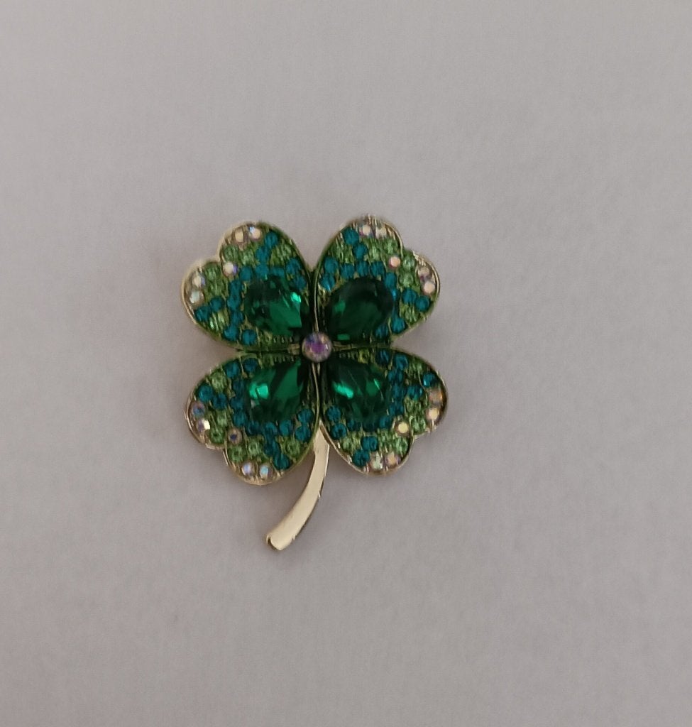 Klaverblad 4 broche, Overige materialen, Overige kleuren, Minder dan 4 cm, Nieuw