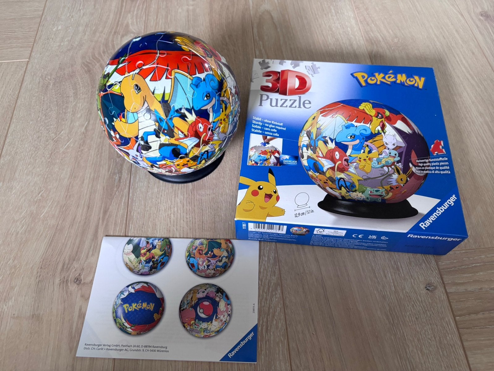 PUZZELBAL POKEMON, Ophalen of Verzenden, Meer dan 50 stukjes, Zo goed als nieuw, 6 jaar of ouder