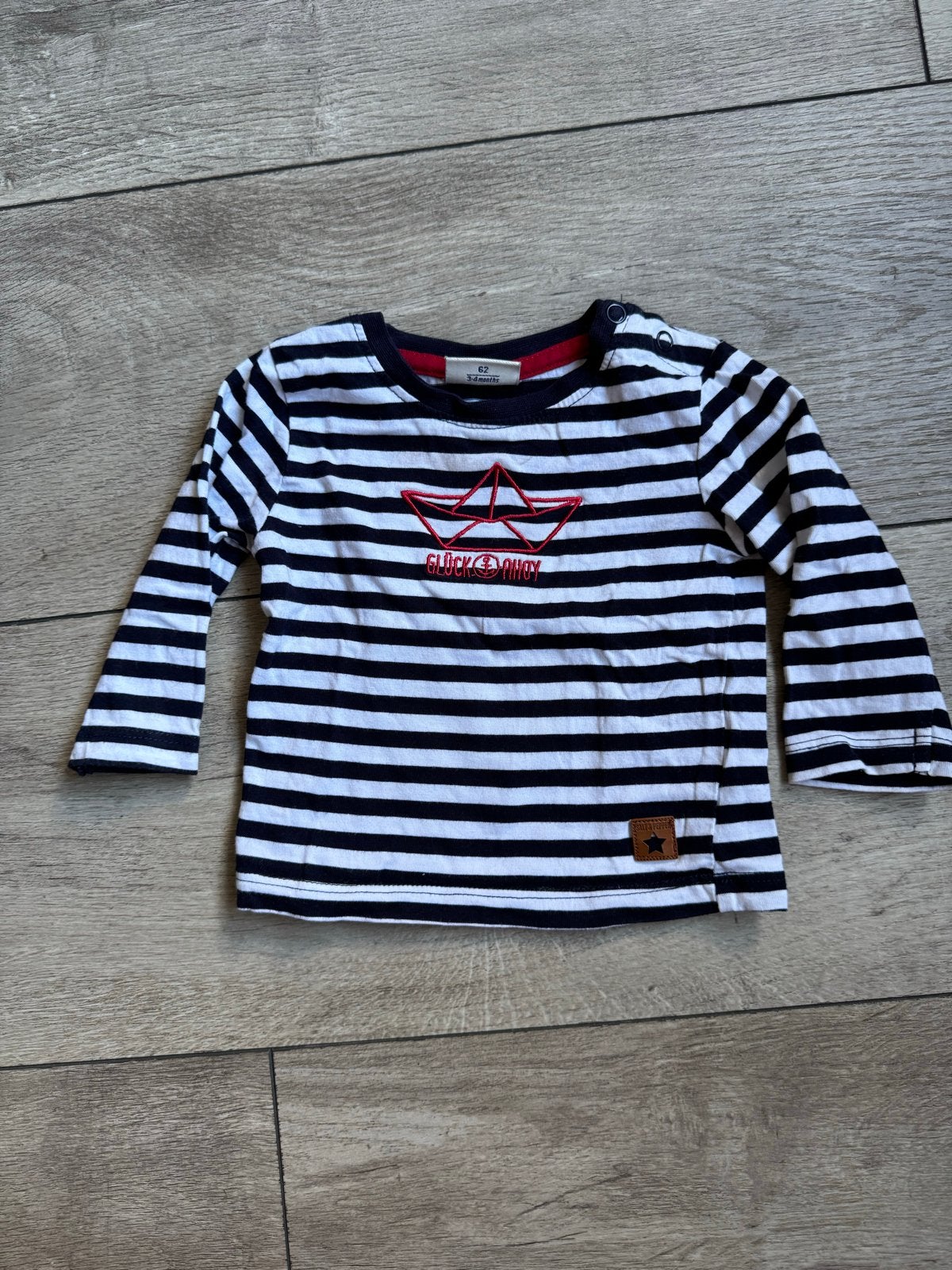 Salt and Pepper Baby gestreept shirtje maat 62, Ophalen of Verzenden, Zo goed als nieuw, Jongetje, Shirtje of Longsleeve
