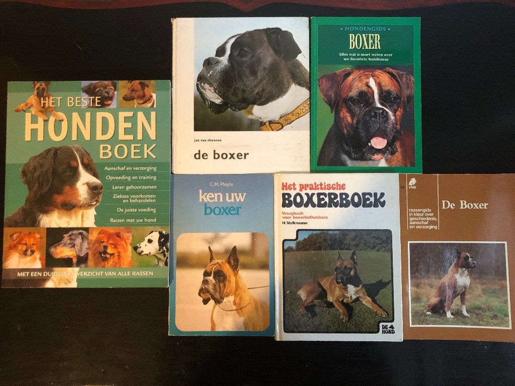 Set van 6 honden / boxer boeken, Ophalen of Verzenden, Gelezen, Overige onderwerpen
