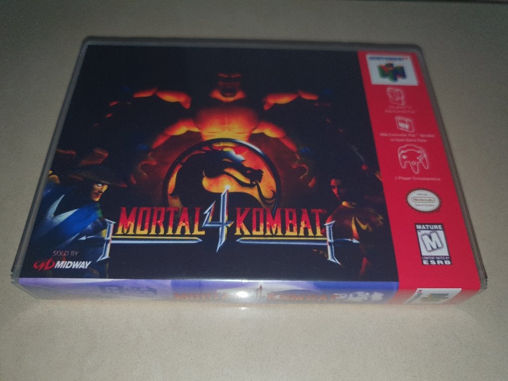 Mortal Kombat 4 N64 Game Case, Spelcomputers en Games, Games | Nintendo 64, Vechten, Verzenden, 1 speler, Zo goed als nieuw