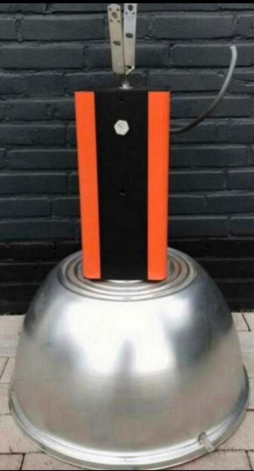 Industriële lamp, Huis en Inrichting, Lampen | Hanglampen, Ophalen, Gebruikt, Minder dan 50 cm