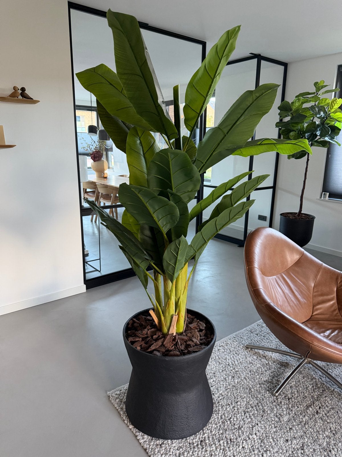 Grote Bananenplant Kunstplant 170 cm, Ophalen, Binnen, Groen, Kunstplant