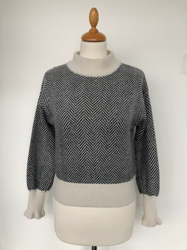 Trui XANDRES, maat S, Verzenden, Zwart, Maat 36 (S), Gedragen