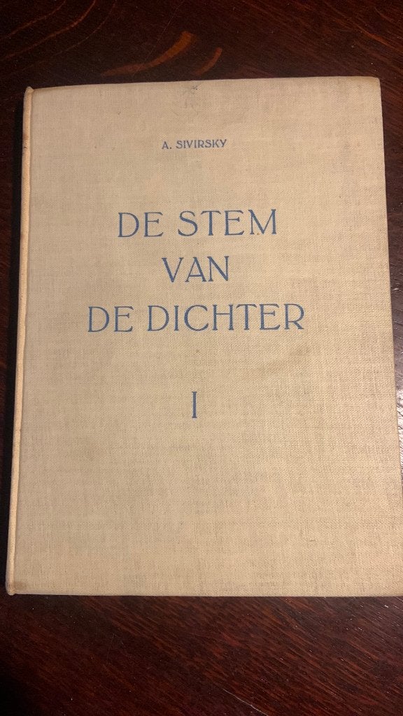De stem van de dichter deel 1 - A. Sivirsky, Ophalen of Verzenden, Zo goed als nieuw