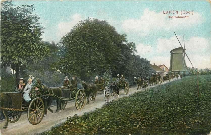 300-164-031 Laren Boerenbruiloft, Verzenden, Voor 1920, Noord-Holland