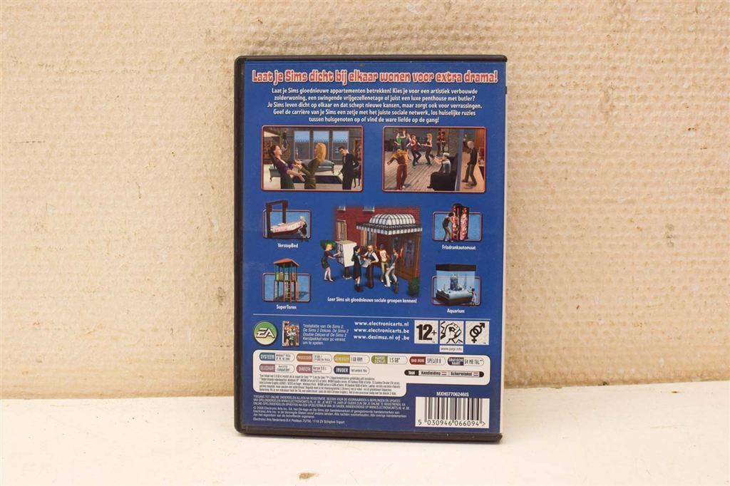 pc dvd rom de sims 2 appartementsleven 47732, Spelcomputers en Games, Gebruikt, 1 speler, Ophalen of Verzenden, Vanaf 3 jaar
