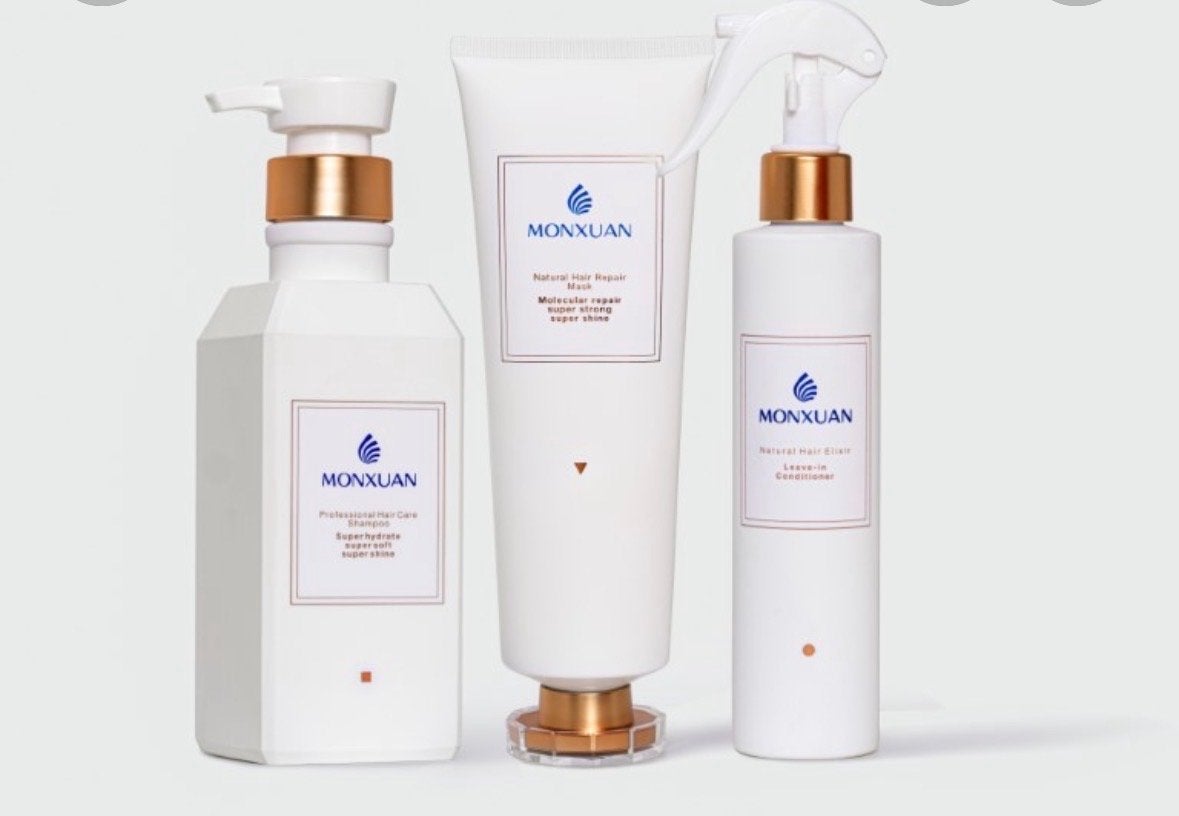 Monxuan Haarverzorgingsset - Shampoo, Masker, Spray, Ophalen of Verzenden, Nieuw, Haarverzorger of -hersteller