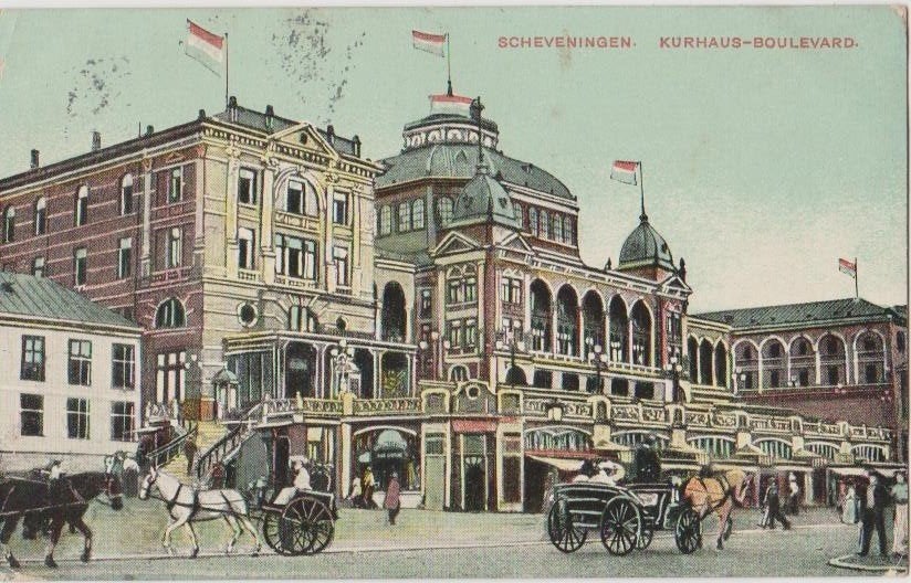 Scheveningen Kurhaus-Boulevard 1910 ., Ophalen, Voor 1920, Gelopen, Zuid-Holland