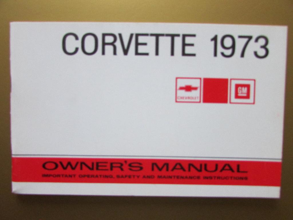 1973 Chevrolet Corvette owner's manual, Engels, Auto diversen, Handleidingen en Instructieboekjes, Ophalen of Verzenden