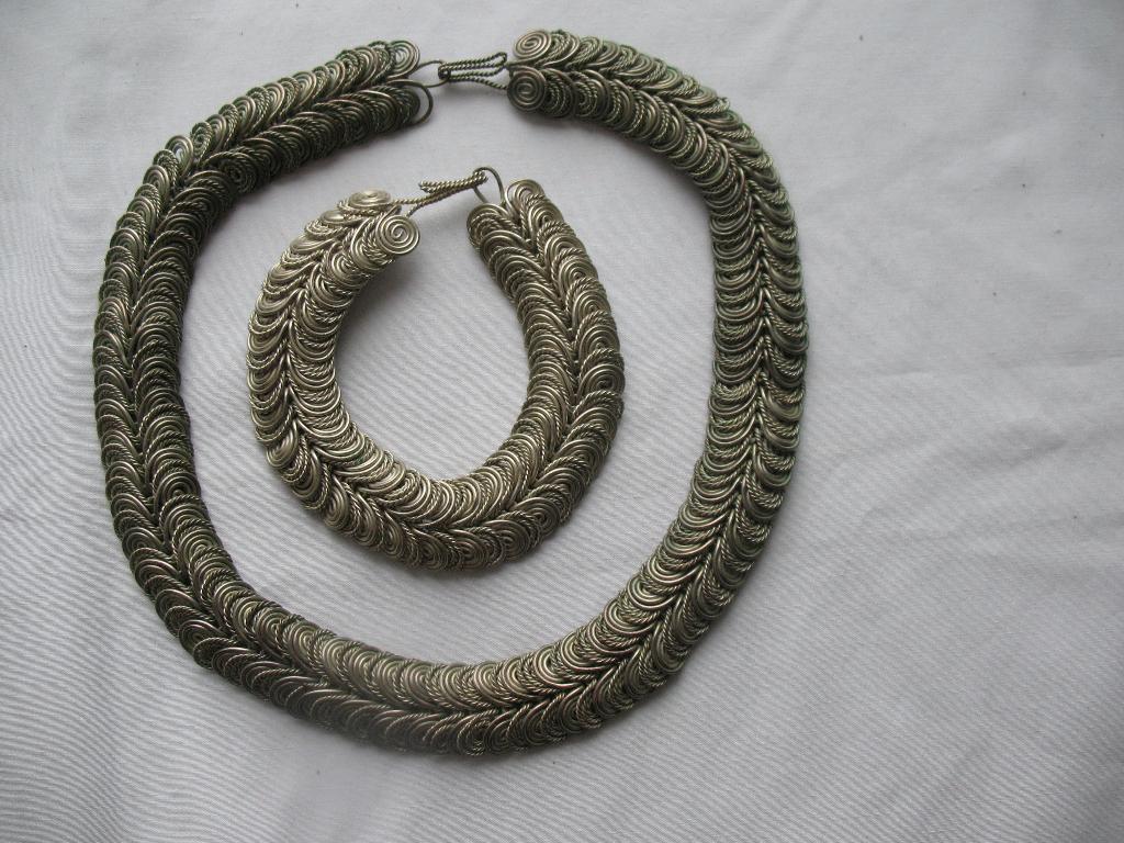 Ketting en armband Tribal Egyptisch Cleopatra Vintage, Ophalen of Verzenden, Overige materialen, Overige typen