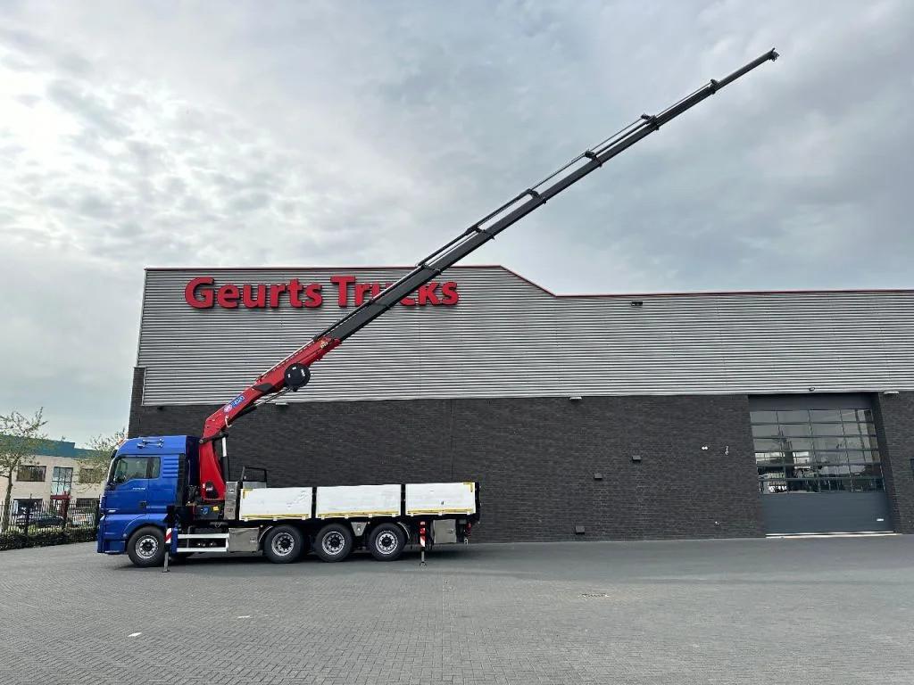 MAN TGX 33.560 8X4 TRIDEM + HMF 4020-K8 KRAAN/KRAN/CRANE/GRU, Auto's, Vrachtwagens, Automaat, Euro 6, Blauw, MAN