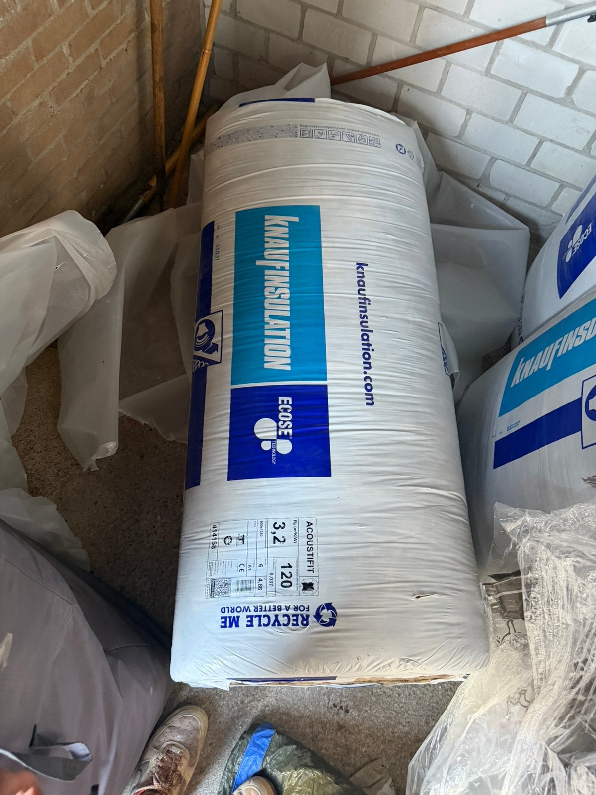 Knauf acoustifit 120mm 2 pakketten, Ophalen, Dakisolatie, 12 cm of meer, Nieuw