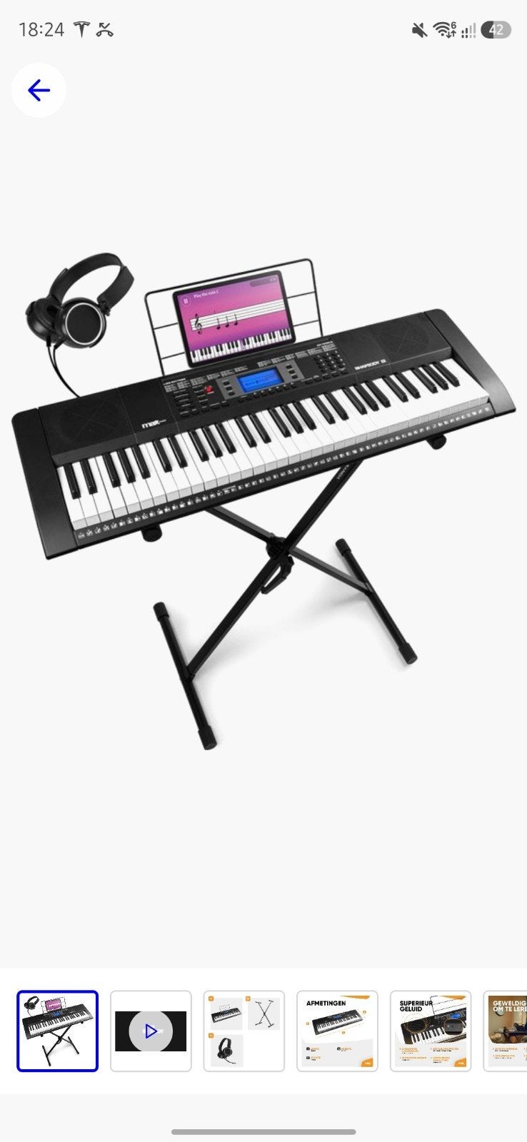 Max Rhapsody 61 Keyboard Piano, Ophalen, Nieuw, 61 toetsen, Overige merken