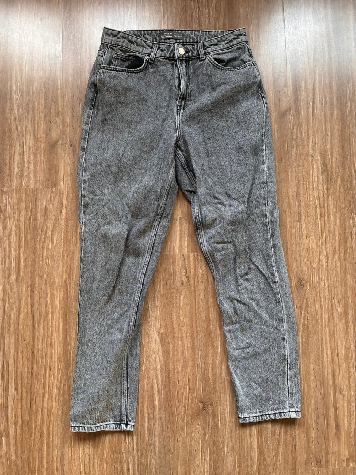 Mom Jeans Primark Maat 40 (grijs spijkerbroek), Ophalen of Verzenden, Gedragen, Grijs, W30 - W32 (confectie 38/40)